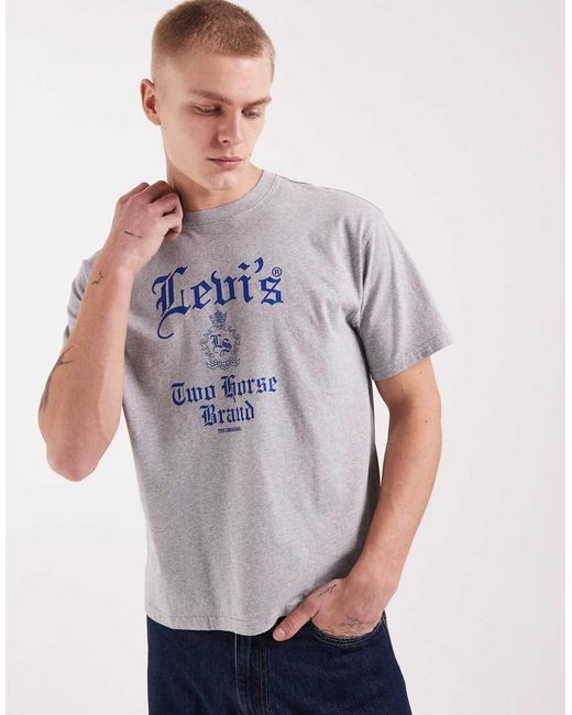 Levi's White Logo Graphic Boxy Oversized T-shirt for men