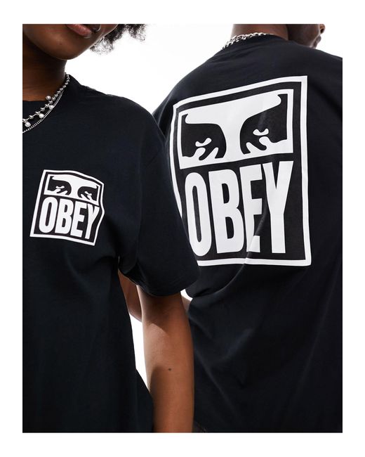 Obey Black Icon Eyes 2 Unisex T-shirt