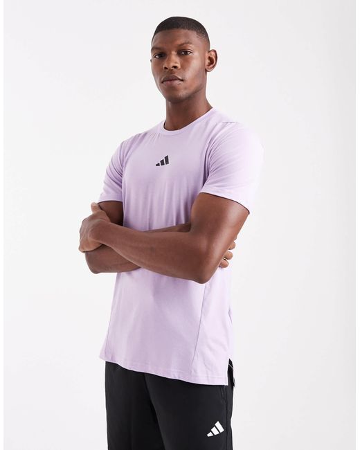 Adidas training - t-shirt d4t - prune poudré Adidas Originals pour homme en coloris Purple
