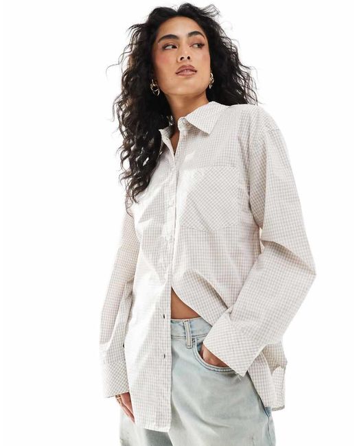 Camicia Oversize di Monki in Natural