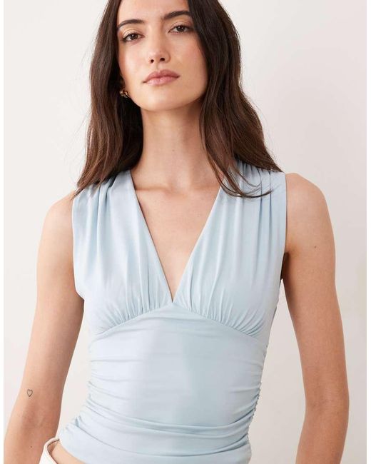Cotton On Blue Ellie Wrap Halter