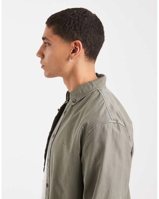 Levi's Gray Authentic Long Sleeve Shirt for men