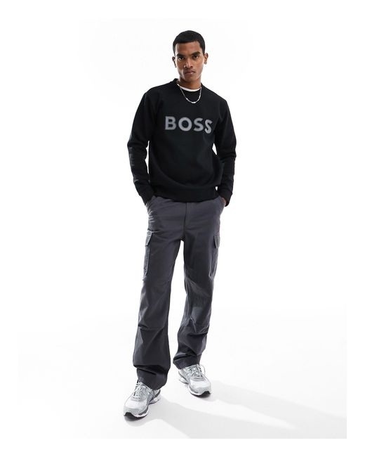 Boss – salbo 1 – sweatshirt in Black für Herren
