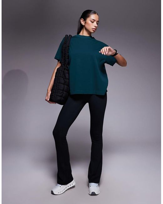 4505 Blue Icon Heavyweight Cotton Oversized T-shirt With Quick Dry Finish