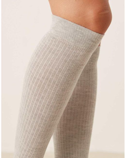 Calzini Al Ginocchio di ASOS in Natural