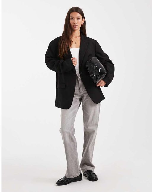 ASOS Black Tailored Oversized Blazer