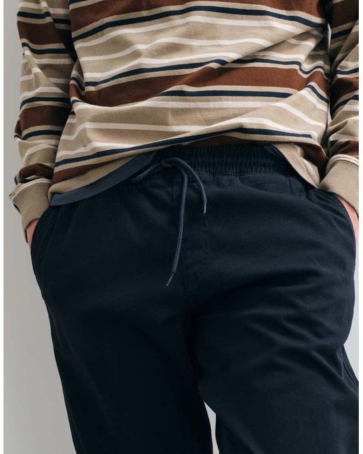 Jack & Jones White Straight Fit Drawstring Trousers for men