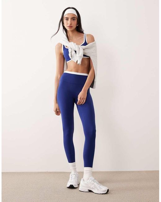 Abercrombie & Fitch Blue Ypb 7/8 Leggings Co-Ord