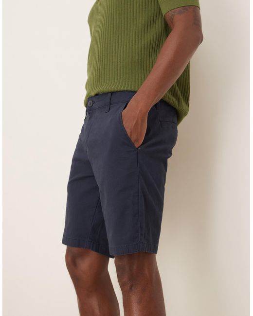 ASOS Blue Skinny Chino Short for men