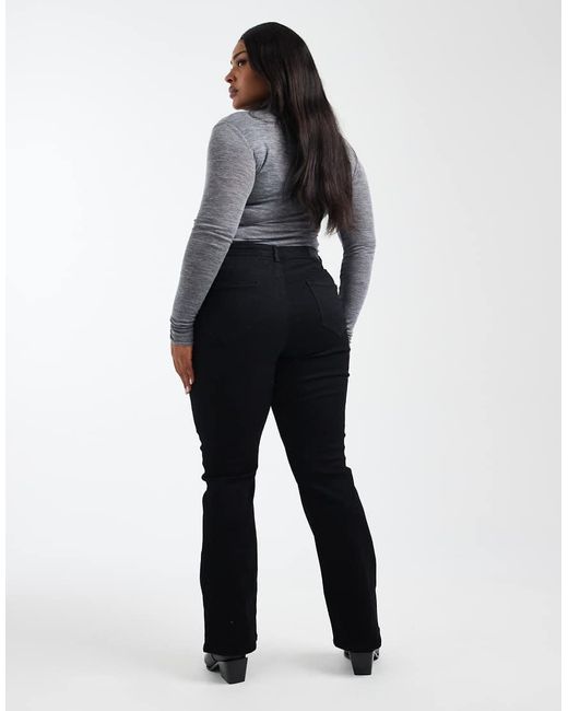 ONLY Black Sally High Waisted Flare Jeans