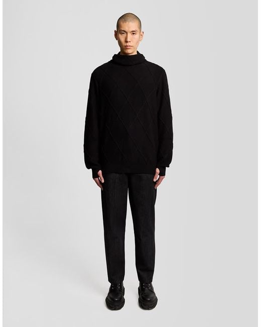 Lyle & Scott Black Trousers Ls X Arun Rose Denim for men