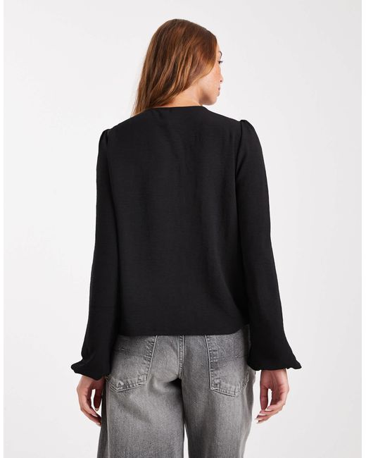 Pieces Blue – gewebte bluse