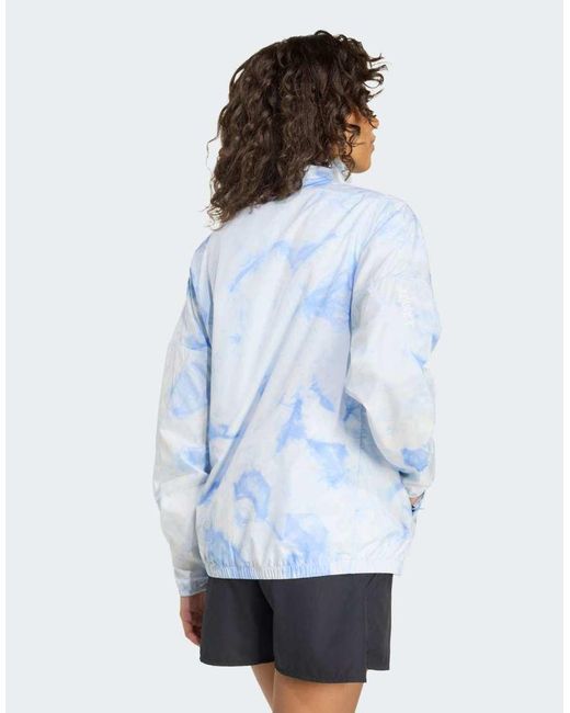 Adidas Originals White Terrex Multi Spray Dye Clima365 Wind Jacket