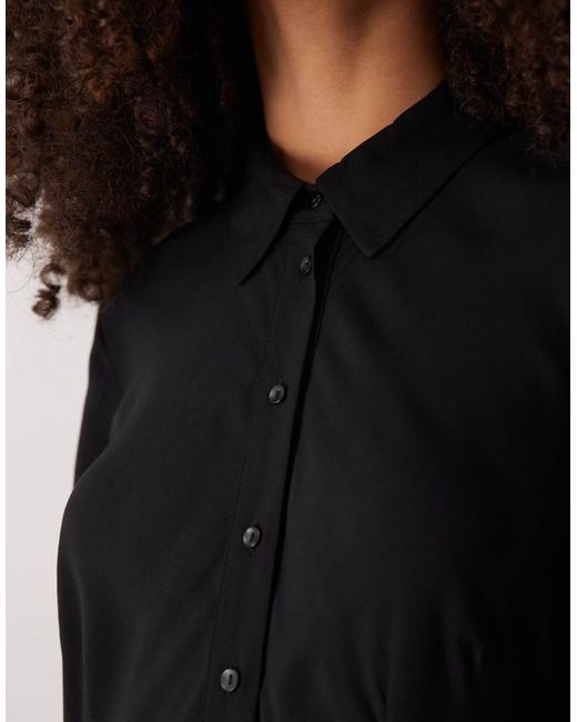 Y.A.S Black Maxi Shirt Dress