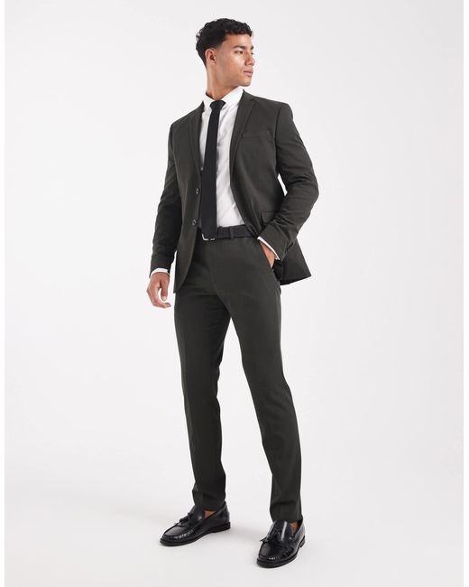 Jack & Jones White Super Slim Suit Trouser for men