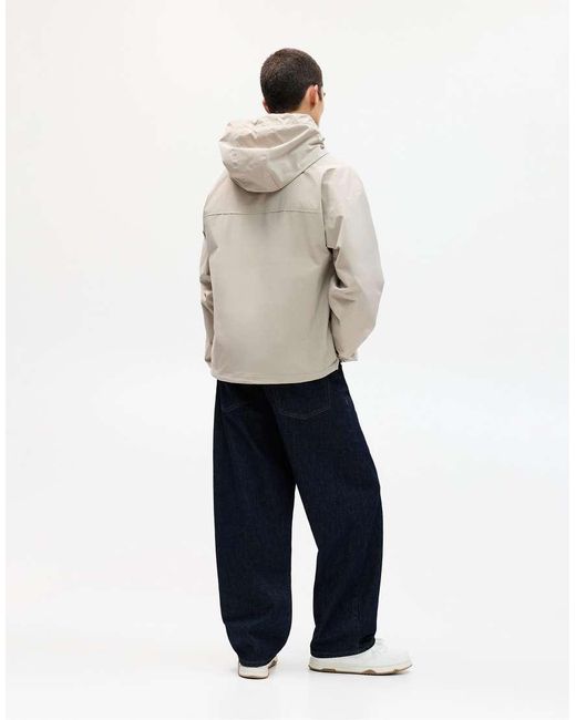 Pull&Bear Regenjas Met Panelen in het Natural voor heren