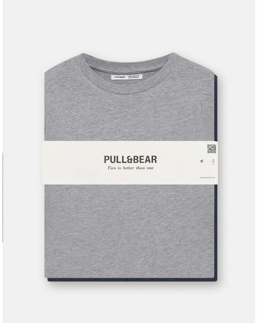 Pull&Bear Blue Pack Of Oversize T-shirts