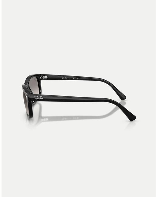 Ray-Ban Brown Rb2224 Rectangle Sunglasses With Lens