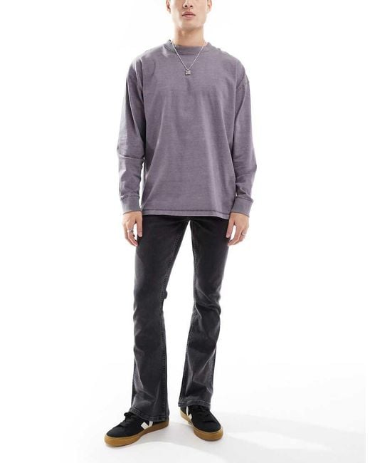 ASOS Gray Flared Jeans for men