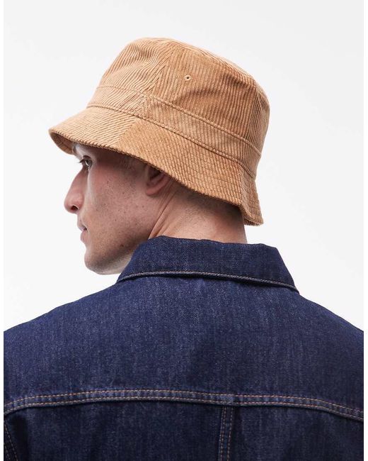 Lacoste Blue Logo Cord Bucket Hat for men