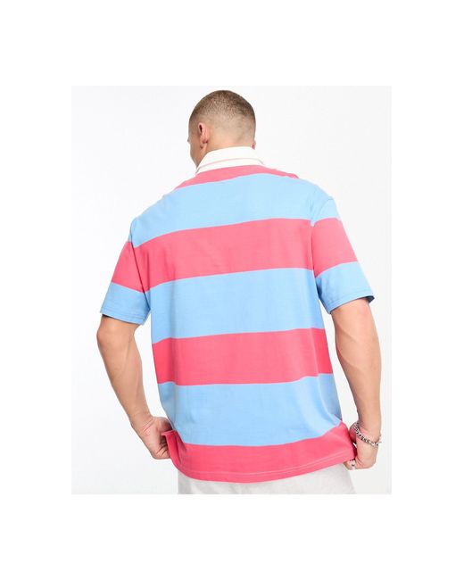 Tommy Hilfiger Vertical Block Stripe Polo Shirt in White for Men | Lyst  Australia