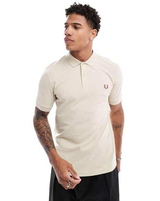Fred Perry Polo Shirt in White for Men Lyst UK