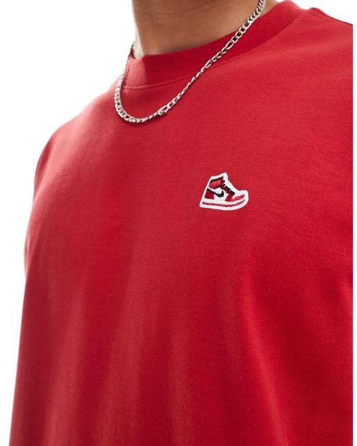 Nike – t-shirt in Red für Herren
