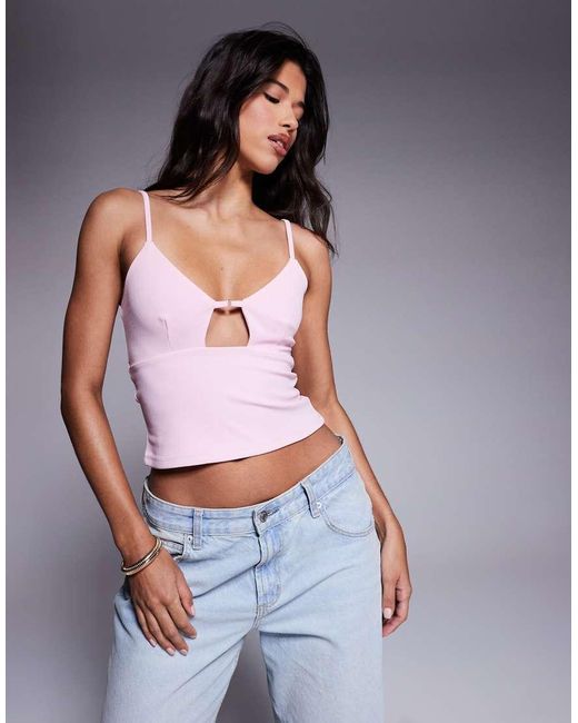 ASOS Pink Bust Cup Cami Top