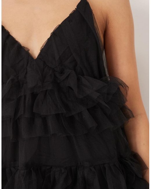 Y.A.S Black Premium Tulle Maxi Dress