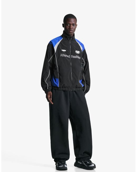 Bershka – jacke aus funktionsmaterial in Blue für Herren