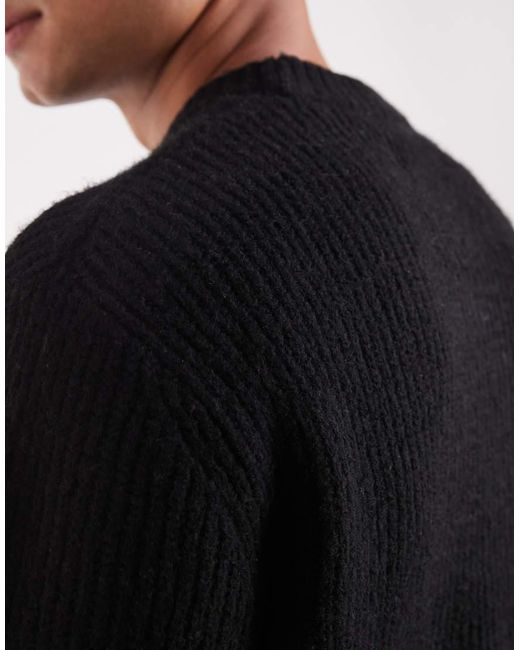 Jersey Extragrande De Canalé Grueso De Jack & Jones de hombre de color Blue