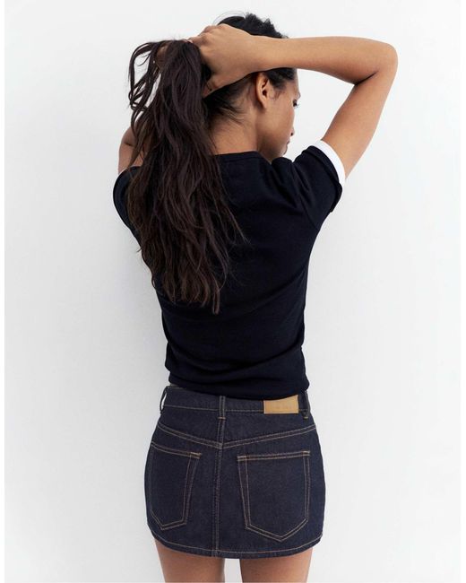 Pull&Bear Blue – jeans-skort