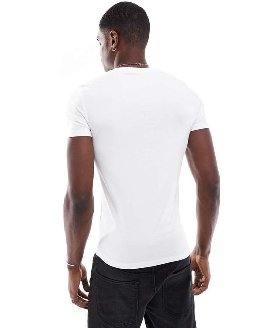 ASOS Black Essentials 2 Pack Muscle Fit T-Shirts for men