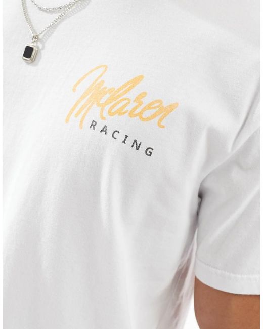 Camiseta Blanca Con Estampado En La Espalda "Racing" De Hollister de color White