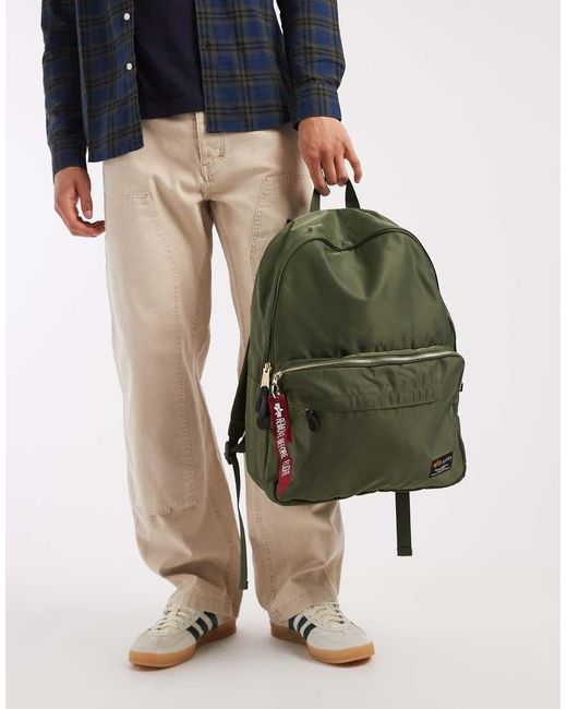 Alpha Industries Green Backpack for men
