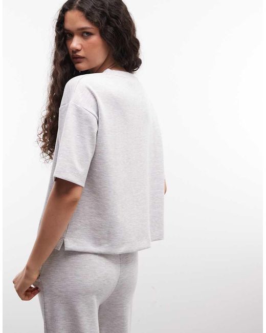 River Island Gray Clean Oversized T-shirt