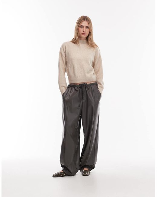 & Other Stories Blue Mock Neck Jumper
