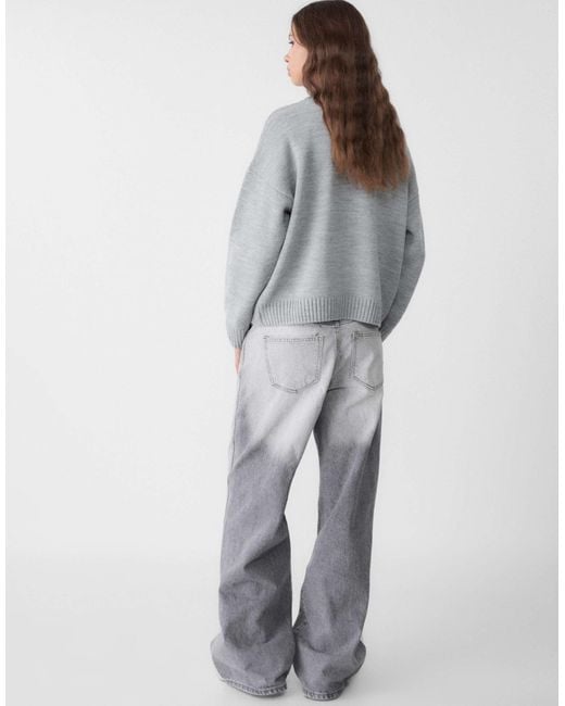 Stradivarius Gray – strickpullover