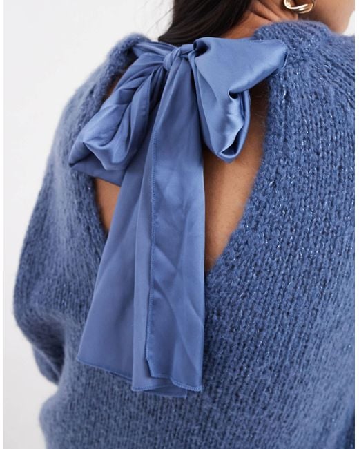 ONLY Blue – oversize-pullover