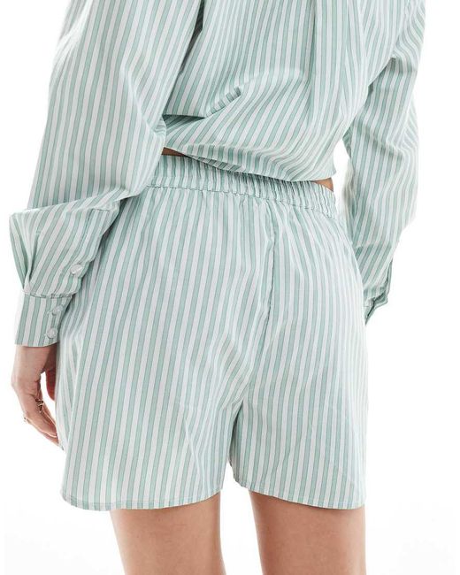 Brave Soul Blue Co-Ord Pull On Shorts