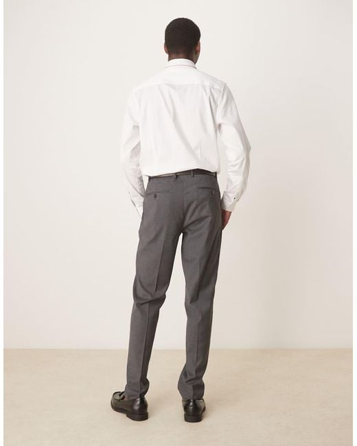 Pantalones De Traje De Corte Slim De (Parte De Un Conjunto) Mango de hombre de color Natural