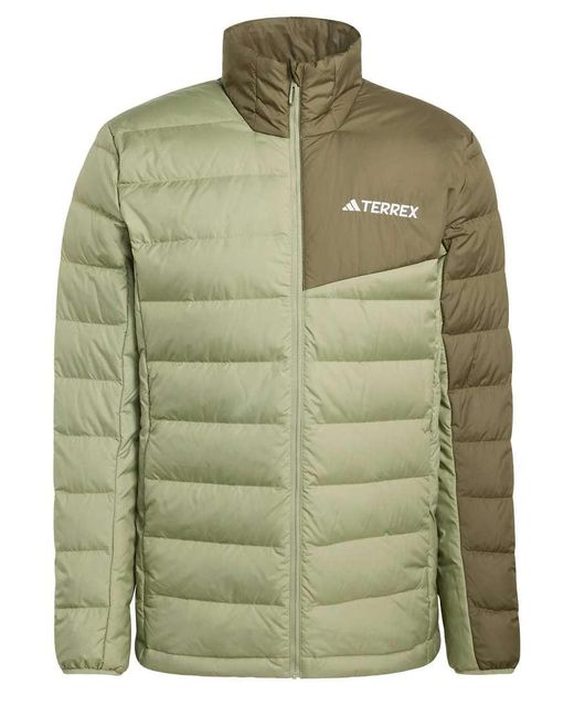 Adidas Originals Green Terrex Multi Light Down Climawarm Jacket for men