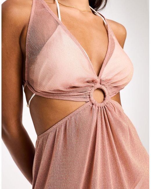 Ann Summers Pink Sands Beach Summer Cover Up Dress