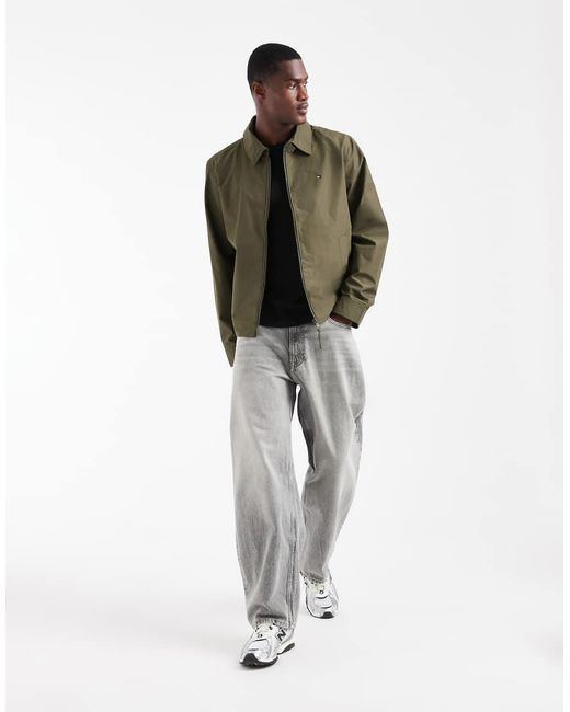 Tommy Hilfiger Green Packable Ivy Zip Jacket for men
