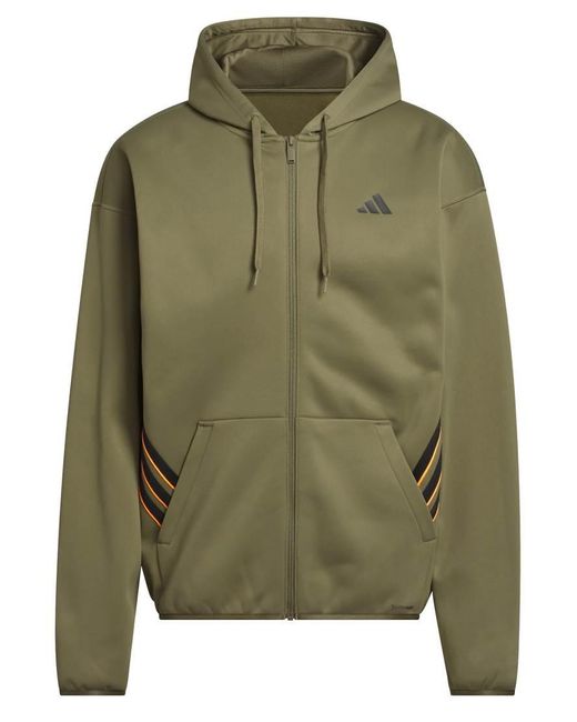 Adidas Originals Green Adidas Crazy Warm Fullzip Hoodie for men
