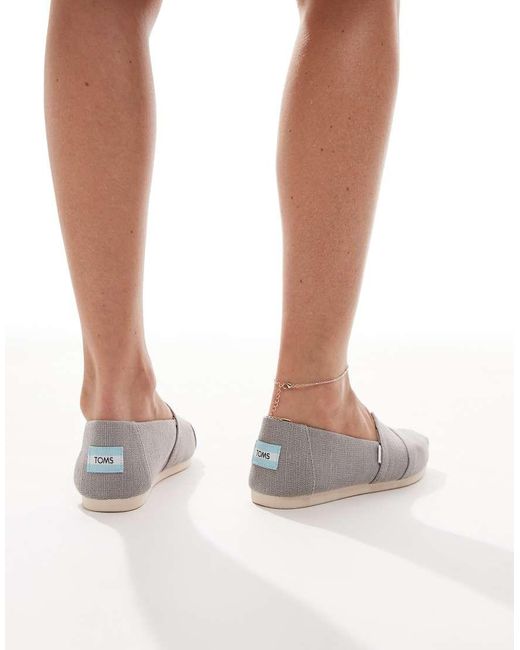 TOMS Gray Alpargata Shoes