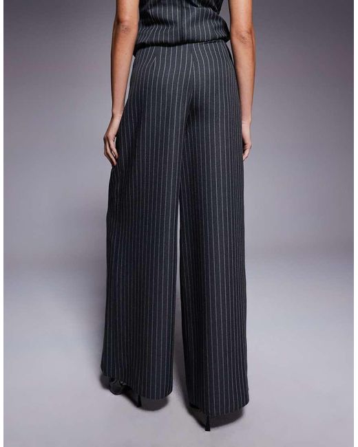 Pantaloni Sartoriali A Righe di ASOS in Blue