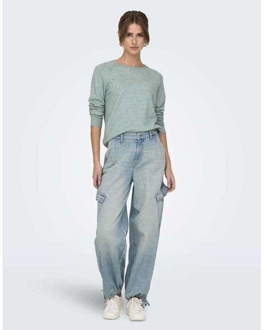 ONLY Green Knitted Pullover