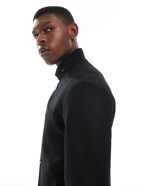 Jack & Jones – wollmix-mantel in Blue für Herren