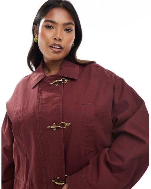 Parka Ligera Para Verano De Asos Design Curve-Sin Color ASOS de color Red